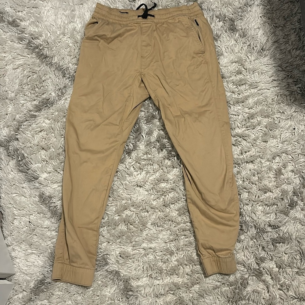Hollister khaki joggers